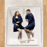 Luoxiao Folding Sofa Bed Convertible Sleeper Chair Full Size with Pillows, Foldable Futon Lazy Floor Sofa Bed, Portable Fold Out Chair Bed for Living Room/Dorm/Guest Room, Washable Cover, Off White Luoxiao