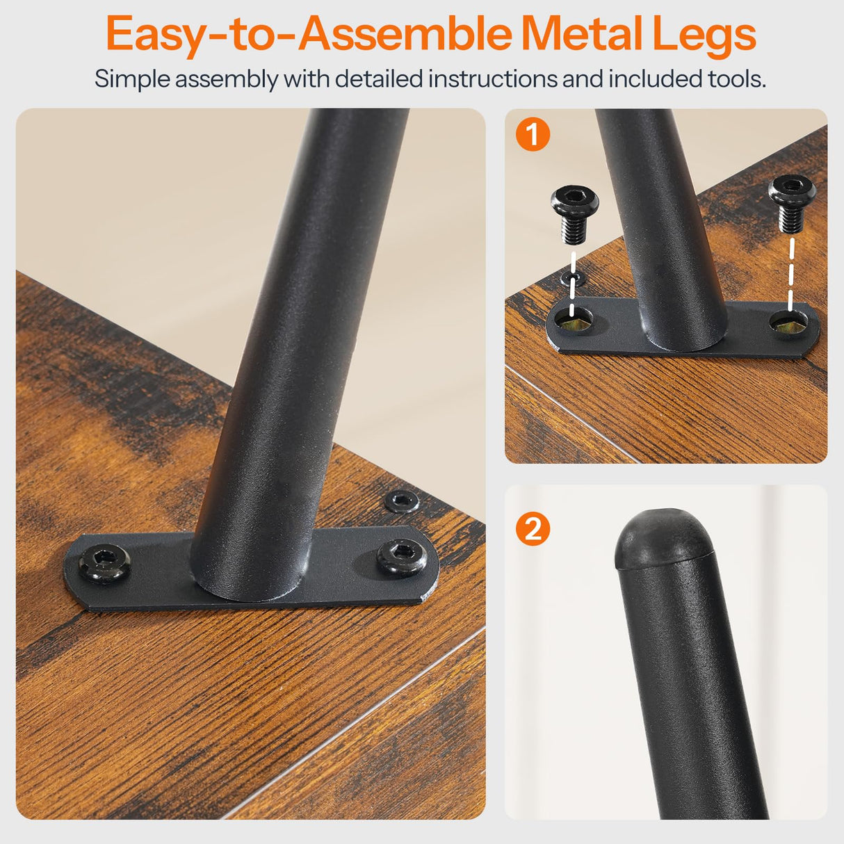 HOOBRO 6 Cube Bookshelf, 4 Tier Bookcase with Legs, Mid-Century Modern Bookshelves, Large Open Storage Shelf, Wooden Book Case for Living Room, Bedroom, Office, Kitchen, Rustic Brown FG116SJ01 HOOBRO