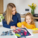 GDYEEH DIY 5D Yin and Yang Diamond Art Kits, Tree of Life Full Round Drill Sparkling Diamond Painting Picture, Diamond Painting Art Kits Craft for Adults Beginners, Home Wall Decor 12x12inch GDYEEH