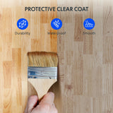 FLEXISPOT EN1 One-Piece Solid Wooden Standing Desk 63 x 24 Inches Height Adjustable Electric Sit Stand Home Office Desks (White Frame + Rubber Wood Top, 2 Packages) FLEXISPOT