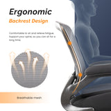 BOJUZIJA Drafting Chair Tall Office Chair, Ergonomic Standing Desk Computer Stools with, Flip-up Armrests, Adjustable Height and Big Foot-Ring, Comfortable Double Seat Cushion Foam Seat(Balck) BOJUZIJA