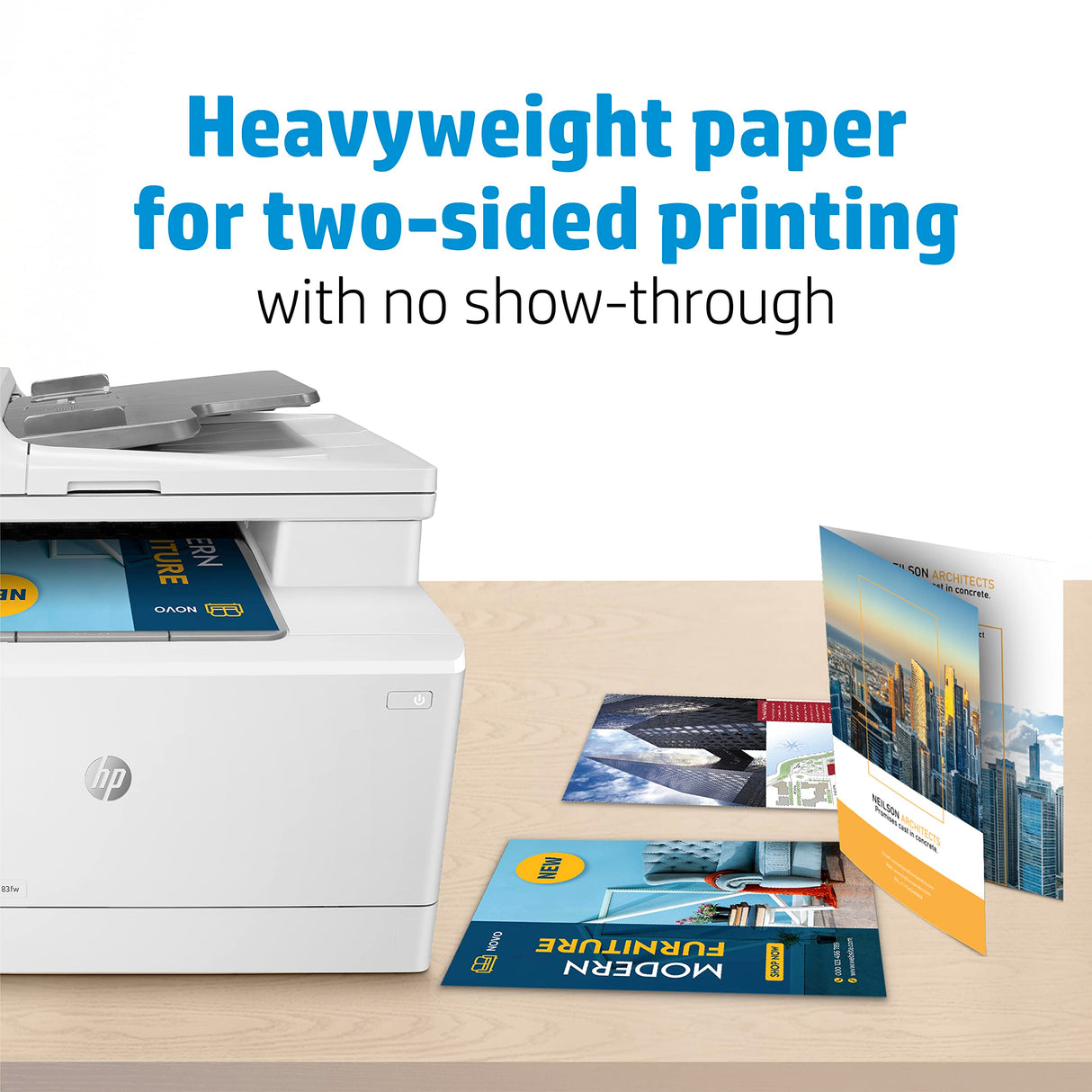 HP Professional Business Paper, Glossy, 8.5x11 in, 48 lb, 150 sheets, works with inkjet, PageWide, laser printers (Q1987A) HP