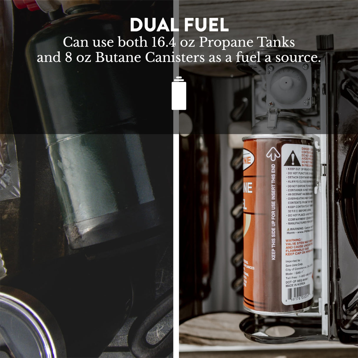 Gas One GS-3400P Propane or Butane Stove Dual Fuel Stove Portable Camping Stove - Patented - with Carrying Case Great for Emergency Preparedness Kit Gas One