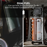 Gas One GS-3400P Propane or Butane Stove Dual Fuel Stove Portable Camping Stove - Patented - with Carrying Case Great for Emergency Preparedness Kit Gas One