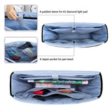 LUXJA Carrying Case for Diamond Painting Accessories and A3 Light Pad, Diamond Painting Bag for A3 and B3 Light Box (Bag Only), Purple LUXJA