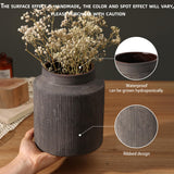 Rustic Vases for Home Decor. Ceramic Vase for Dining Table Decor. Terracotta Decorative Vase 6.1IN. ZSHLXM ZSHLXM
