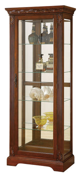 Acme Addy Curio Cabinet in Cherry Acme