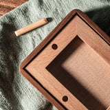 Youncewooder 3.5x5 Natural Walnut Wood Picture Frame - Displays 2x3 Photo with Mat | Rustic Handmade Photo Frame,Horizontal or Vertical for Wall and Tabletop,Gifts for Baby, Couple, and Best Friend Youncewooder