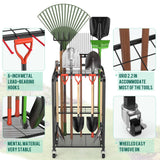 Trieez Wheeled Heavy Duty Garden Tool Storage, Alloy Steel Garden Tool Organizer with Wheels - Sturdy Metal Garden Tool Organizer for Garage, Shed, Yard Tool Holder, Basement Trieez