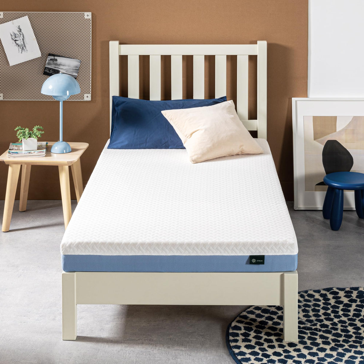 ZINUS 5 Inch Cooling Essential Memory Foam Mattress [New Version], Twin, Fiberglass Free, Medium Feel, Cooling Airflow Memory Foam, Certified Safe Foams & Fabric, Mattress in A Box Zinus