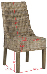 Safavieh Home Collection Suncoast Brown Dining Chair Safavieh
