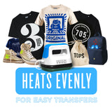 VViViD Compact Heat Press Machine for HTV Projects, DIY T-Shirts, Clothes, Portable, Lightweight VViViD