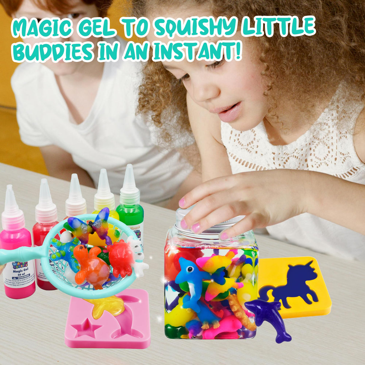 Aqua Fairy Water Gel Kit for Kids – Magic Water Elf Toy – DIY Squishy Maker Kit – Design Your Own Water Buddies - Craft Kits for Kids – Make Your Own Squishes Arts & Crafts Boys Girls Age 5 6 7 8 9 Sleepah