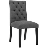 Modway MO- Duchess Modern Tufted Button Upholstered Fabric Parsons, Dining Chair, Gray Modway