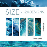 Zonon 24 Pcs Ocean Magnetic Bookmarks Clips Magnetic Page Markers Magnetic Page Clip Funny Bookmark Gifts for Students Teachers Reading Lover Women, Men Zonon