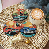 8 Pcs Car Diamond Painting Coasters Kits with Holder,DIY Diamond Art Coaster Kits for Adults,Diamonds Coasters Craft Supplies for Home Decor Gifts YarnMate