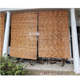 VSOYRA Bamboo Roller Window Shades, Thermal Insulated Bamboo Roll up Outdoor Blinds for Patios, UV Protection Bamboo Blind 20" 72" 75" 55" 30" 48" 24" Wide Cordless Roman Curtain VSOYRA