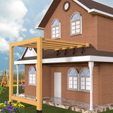 3Pack Heavy Duty Adjustable Pergola Roof Riser Beam Brackets Hardware Kit for Patio Cover, Fit Wood Beam GOOCORREC