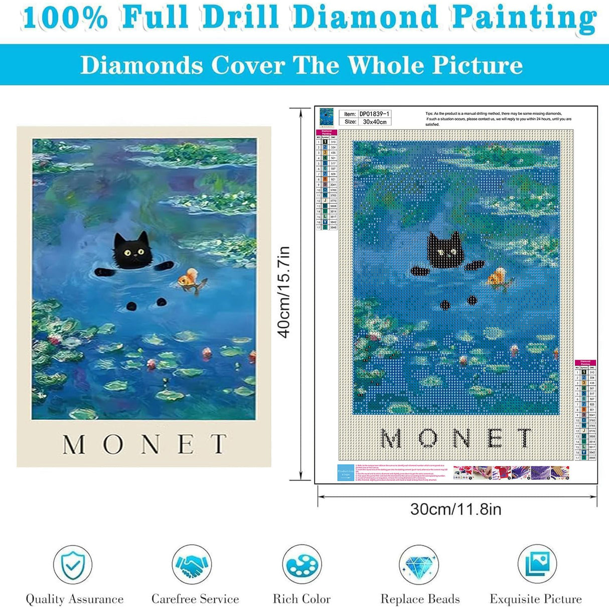 3 Pack Cat Diamond Art Kits for Adults Beginner,DIY Modern Diamond Painting 5D Round Full Drill Diamond Dots Gem Art Crafts with Tools,Funny Crafts for Home Wall Decor&Gift-12x16in KICHANG