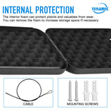 TENAMIC Pistol Safe, Portable Travel Gun Safe, Solid Steel Handgun Lock Box for Home, Gun Safes for Car, Black Tenamic