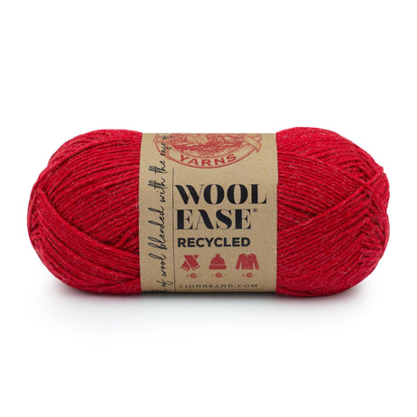 Lion Brand Yarn Wool-Ease Recycled Yarn, 1 Pack, Red Lion Brand Yarn