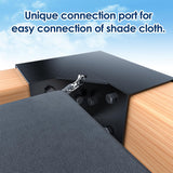 Pergola Brackets 4x4 3-Way 4pcs Right Angle Corner Bracket, Easy Installation Crossbeam Corner Brackets for Gazebos, Patio Pergolas, Log Cabin Outdoor MEWSDEN