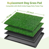 LOOBANI Dog Grass Pee Pads, Artificial Dog Grass Pads for Potty Tray, Fake Grass for Dogs to Pee On, Outdoor Indoor Pee Grass for Dog Potty (18*23 inch) LOOBANI