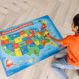 Melissa & Doug USA Map Floor Puzzle - 51 Pieces (2 x 3 feet) - FSC Certified Melissa & Doug