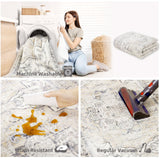 Washable Kitchen Rugs Non Slip: 2'x6' Hallway Runner Rug Stain Resistant Non Slip Boho Floor rug with Rubber Backing Non Shedding Soft Carpet Runners for Indoor Entryway Bedroom Bedside Foyer Entrance palohom