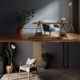 O'Bright Helios - Adjustable Tripod LED Floor Lamp, Dimmable, Swivel Head, Perfect for Reading and Task Lighting, Antique Brass O'Bright