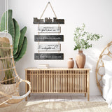 Xuhal Bless This Home Wall Decor Religious House Warming Gift Farmhouse Wooden God Sign Wood Rustic Blessing Plaque for Bedroom Living Room Kitchen Wall Art(Gray White) Xuhal