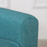 Single PVC Kids Sofa Chair, Toddler Sofa Couch with Wooden Legs, Children Armchair for Children Gift (Blue) Getifun