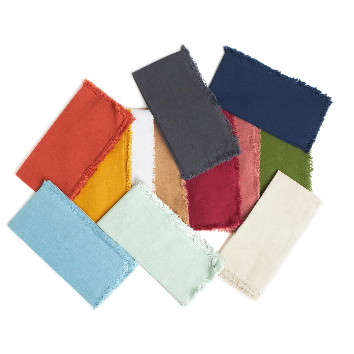 ACCENTHOME White Cotton Linen Napkin Set of 12 18x18 inch Dinner Napkins - Washable Soft Premium Hotel Quality Reusable Hemmed Edges Napkins Perfect Table Linens for Family Dinners, Weddings ACCENTHOME