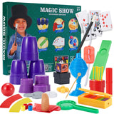 ENJOCASES Simple Magic Kit Over 70 Magic Tricks for Kids Ages 6-12 Sets fwith Wand,Chalice,Coin Disappear,Ideal for Boys Girl ENJOCASES