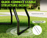 YUMPIE 8FT 10FT 12FT 14FT 16FT Outdoor Trampoline with Enclosure Net and Ladder, Recreational Trampolines for Kids, Pop-up Quick Connect Frame, ASTM Approval YUMPIE