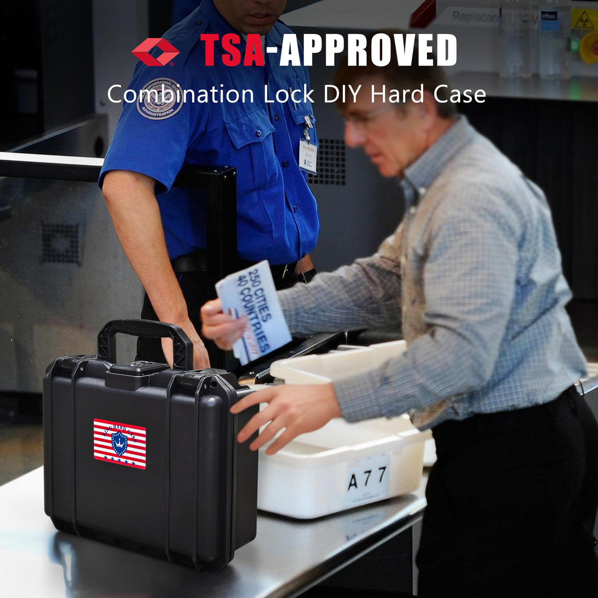 Kinghardcase TSA Combination Lockable Gun Case for Smith & Wesson, Water & Shock Proof Pistol Case Hard Shell Case for S&W M&P 9 M2.0, Smith & Wesson M&P 9 Shield EZ/Shield Plus, M&P 9 M2.0 5" Kinghardcase