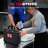 Kinghardcase TSA Combination Lockable Gun Case for Smith & Wesson, Water & Shock Proof Pistol Case Hard Shell Case for S&W M&P 9 M2.0, Smith & Wesson M&P 9 Shield EZ/Shield Plus, M&P 9 M2.0 5" Kinghardcase