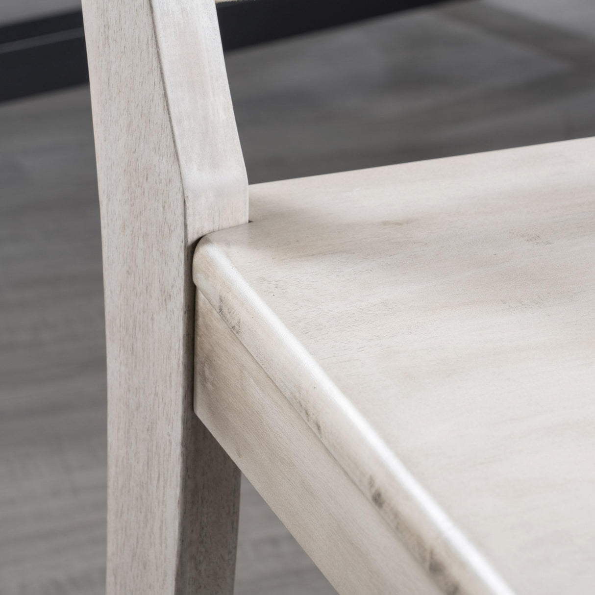 GDFStudio Wood Dining Chairs Set of 2, Farmhouse Country Side Chairs,Wooden Armless Chairs for Kitchen Dining Room Home Living Room,300 Lbs Heavy Duty Acacia Wood Chair Weathered Gray GDFStudio