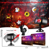 2025 Upgrade Halloween Christmas Projector Lights Outdoor with Memory Function, 58 HD Effects (3D Ocean Wave + Patterns) LED Landscape Lights Waterproof for Indoor Yard Home Party Holiday Decorations ANTEQI