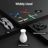 UNIFORMATION HD ABS Like Resin 2KG Hard Tough 3D Printer Resin Photopolymer UV Curing 3D Resin Liquid with High Precision Suit for SLA/LCD/DLP Printing Functional Mechanical Print 2x1KG HD Grey Uniformation