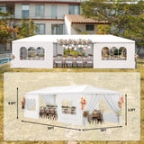 Party Tent 10x30 Outdoor Wedding White Tents for Parties, Heavy Duty Canopy Event Tents for Parties Gazebo Shelter with 7 Removable Sidewalls Waterproof Party Wedding BBQ Events Tent Shelter susici