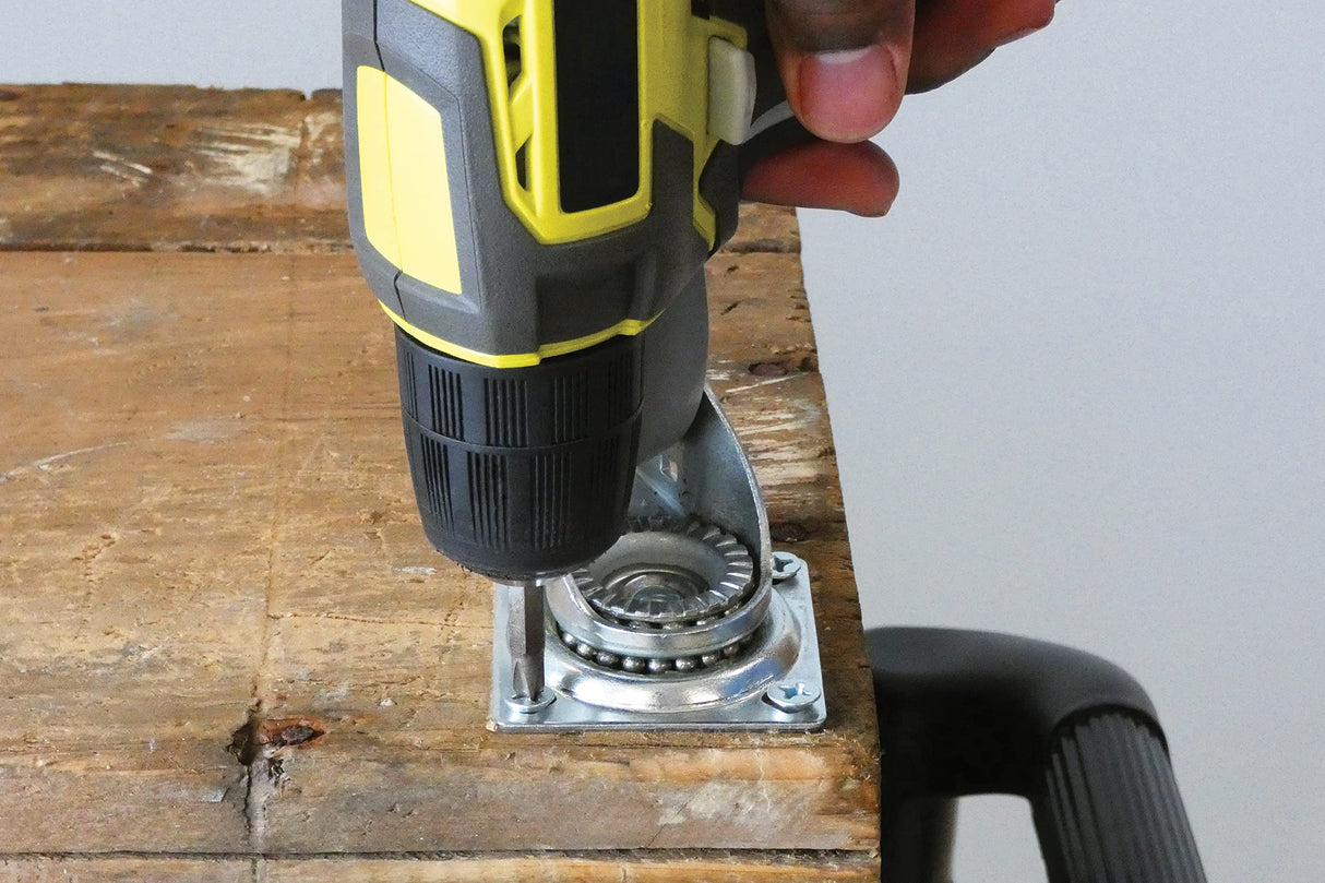 Shepherd Hardware 9794 8-Inch Pneumatic Caster Wheel, Swivel Plate, Steel Hub with Ball Bearings, 5/8-Inch Bore Centered Axle Shepherd