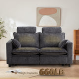 GUEAPY Cloud Couch Power Reclining Sofa Loveseat-Oversized Reclining Sectional Couches, Modern Power Recliner Sofa/Couches for Living Room, Comfortable Recliner Couches with Soft Upholstery Pillows GUEAPY