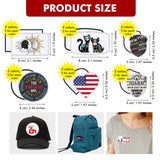 Waydress 60 Pcs Sublimation Patches Blank Fabric Iron on Hat Patches Blank Repair Blank Patches for DIY Crafts Hats Shirts Shoes Jeans Bags Uniforms, 6 Styles(Black and White) Waydress