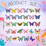 Outus 30 Pcs Luminous Butterfly Diamond Painting Magnets Butterfly Diamond Art Kits for Refrigerator Spring Fridge Magnet Stickers for DIY Craft Home Decors Outus