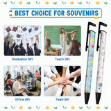 BEDSIFV 10 Pack Sublimation Pens Blank, Heat Transfer Pen Bulk with Heat Resistant Tape & Shrink Wrap & Replacement Ballpoint Refill for Sublimation DIY Office School Stationery Supplies BEDSIFV