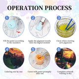 Paint by Numbers Kit for Adults - Sunset Cabin Adult Paint by Number Kits on Canvas Without Frame for Beginner, Stream Landscape Oil Painting by Numbers Kit for Gift Home Wall Decor 16x20 Inch Camocin