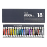 Holbein Artist Gouache Set G703 : 18 x 5ml tubes Holbein