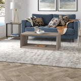 Henn&Hart Osmond Coffee Table, 48" Wide,Grey Henn&Hart