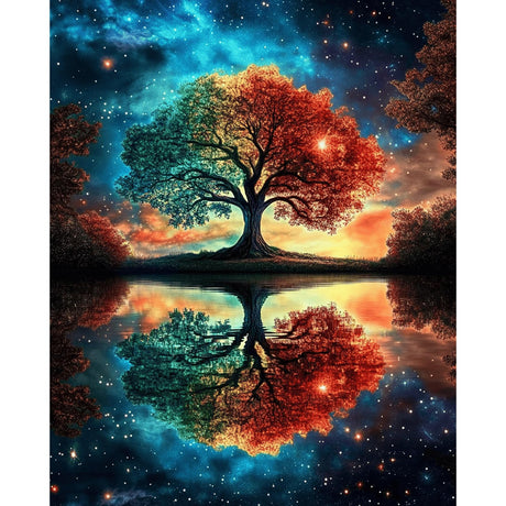 NEWENMO Tree of Life Paint by Numbers Kit for Adults, Tree of Life Paint by Numbers on Canvas Unframed, DIY Oil Painting Perfect for Beginner, Craft, Hobbies and Home Wall Decor 16x20 in NEWENMO
